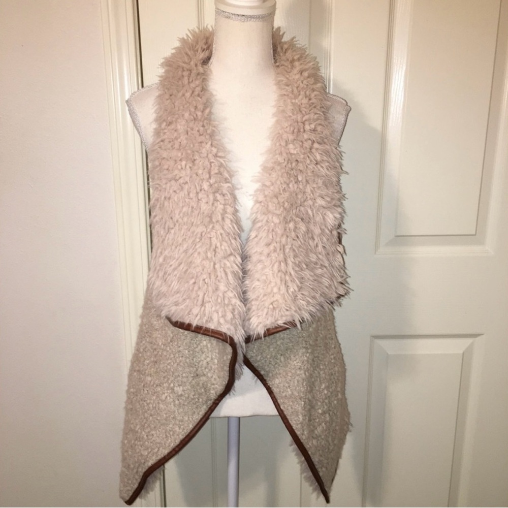Love Tree Sherpa & Faux Fur Vest
